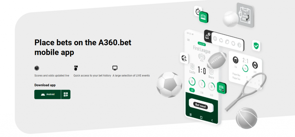App Móvel da A360.bet e Acesso sem Bloqueios