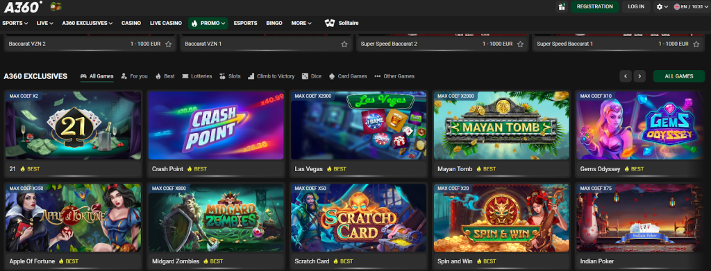 Casino Online de 360a.bet